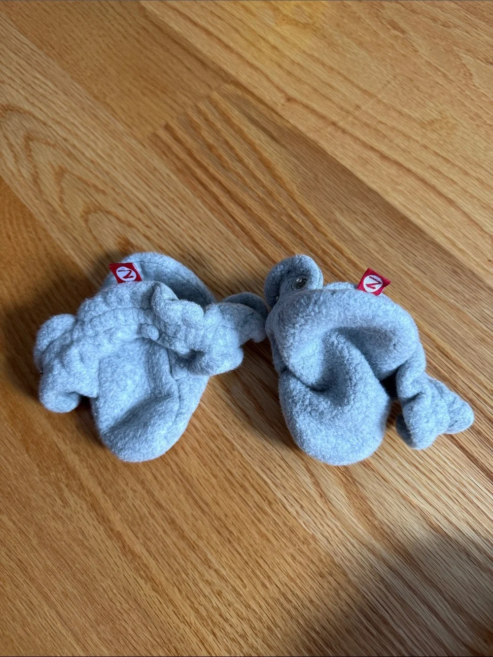 Zutano Light Gray Baby Booties